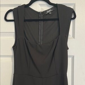 Lulu's Black Sleeveless Square Neck Sheath Jumpsuit